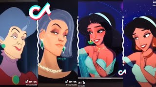 Disney Princesses Glowup Tiktok Cartoon Art Tiktok Ironic Art Memes | Compilation Tik Tok