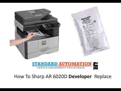 Sharp 6020 /6026/6031 Developer Change & initialization #standard automation