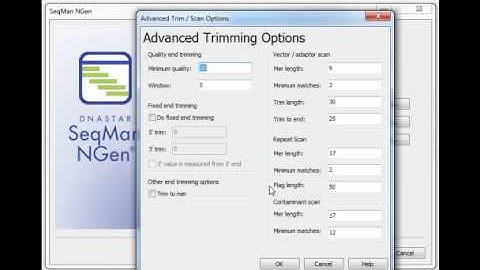 DNASTAR - SeqMan NGen Assembly Parameters