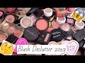 Individual Blush Declutter 2019 | Makeup Collection | AmberElainexox