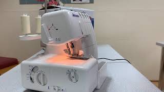 How to stitch a rolled hem on the Britannia Instyle 4DR Overlocker