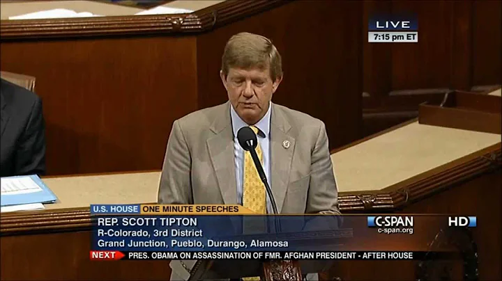 CSPAN Tipton Gives Tribute to Ute Leader Ernest Ho...