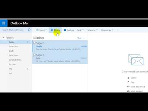 How to select all mails in outlook webmail 365