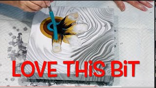 DIDNT EXPECT THIS TO LOOK SO GOOD Must see this Ring pour with more! Acrylic fluid art