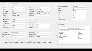 How to Create Car Rental Inventory Management System in C# with Embedded Database