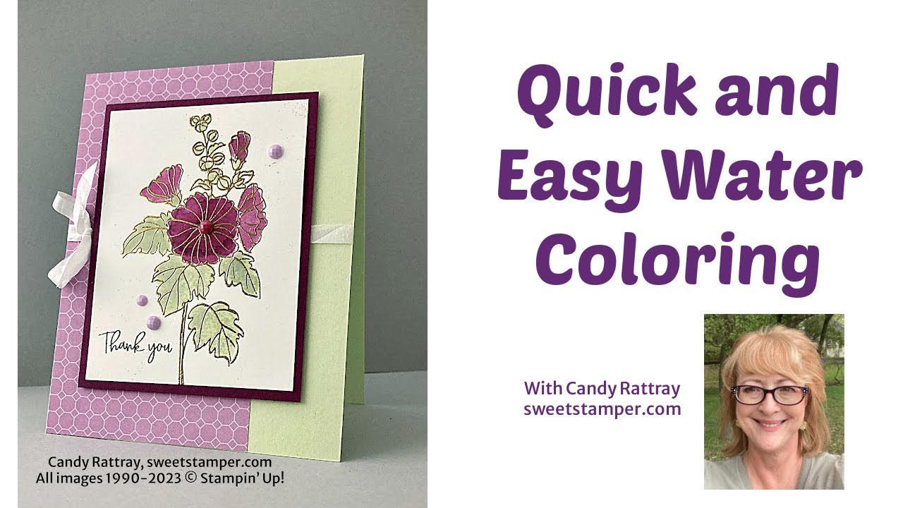 How to Watercolor a Heat Embossed Image - YouTube