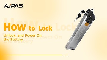 Aipasbike F3: How to Lock, Unlock, and Power On the Battery