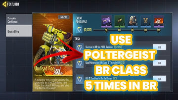 USE POLTERGEIST BR CLASS 5 TIMES IN BR COD MOBILE | HOW TO USE POLTERGEIST BR CLASS 5 TIMES IN COD