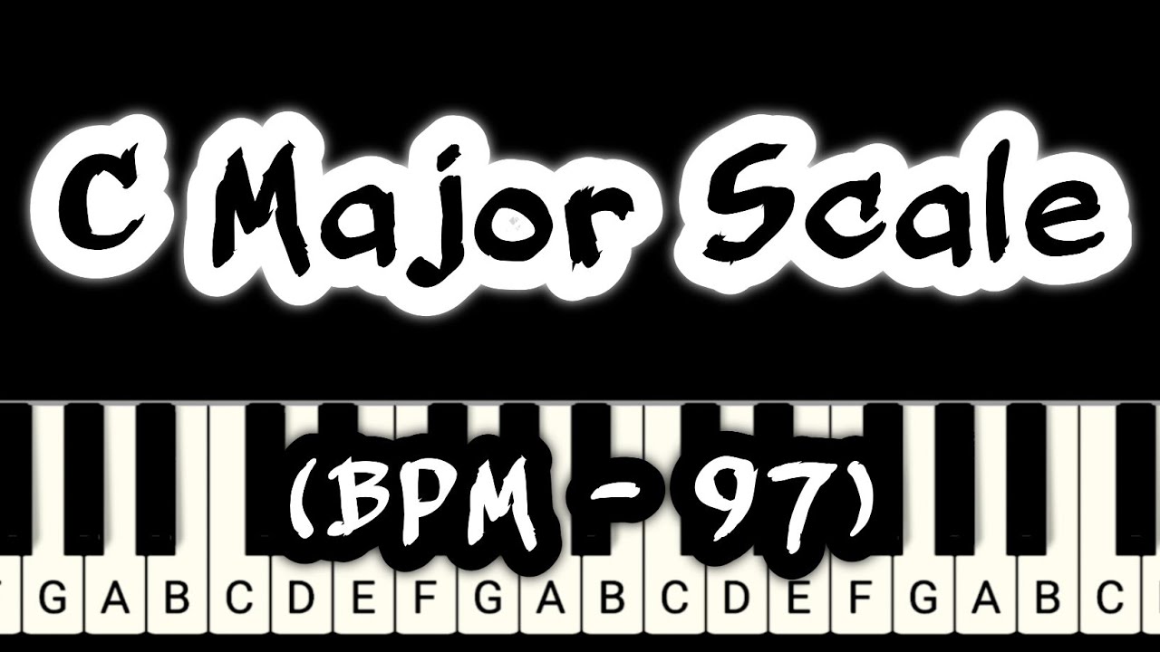 Learn How to Play C Major Scale (BPM - 97) on Piano \\ How to Play Piano \\ Easy Piano Tutorials