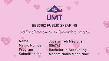 Self Reflection on Informative Speech