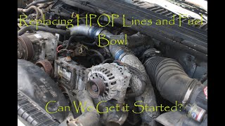 Installing HPOP Lines and Rebuilt Fuel Bowl