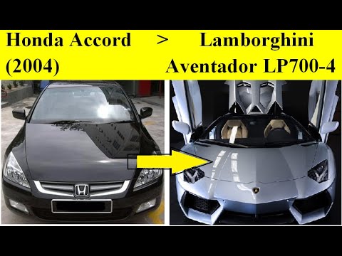 Build Lamborghini Aventador Replica From The Honda Accord.