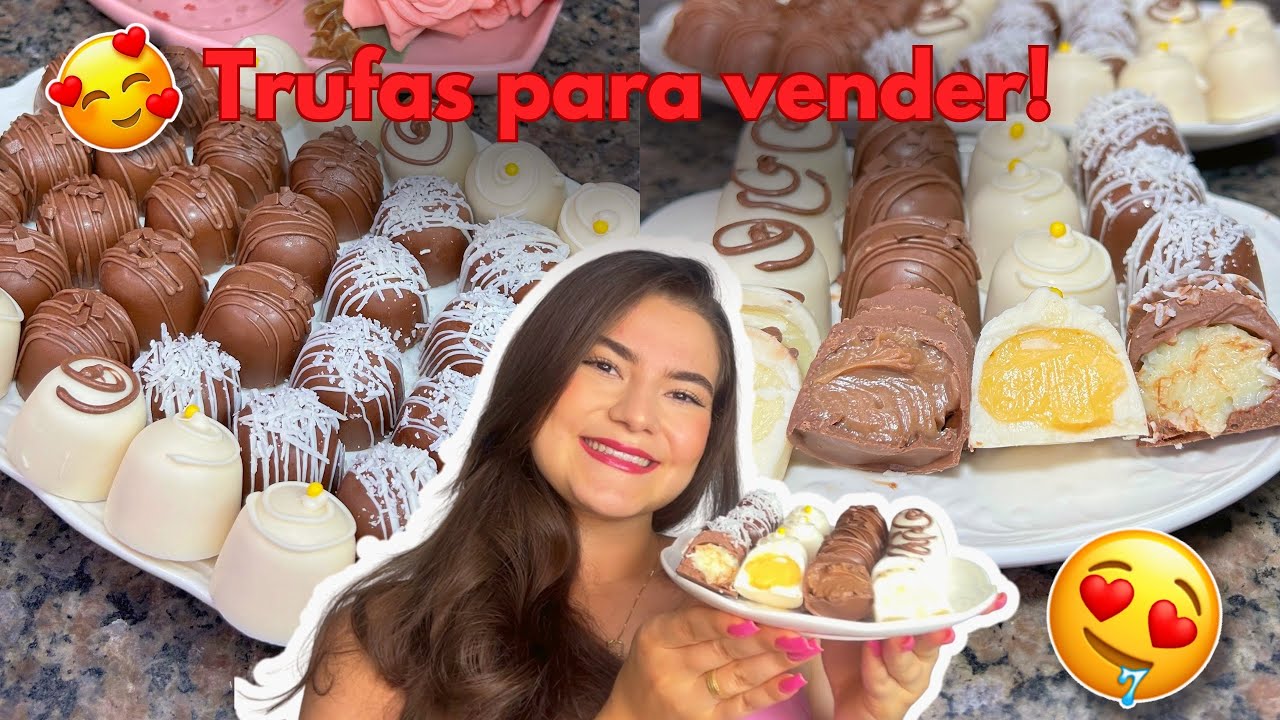 FIZ 43 TRUFAS COM 1 BASE DE RECHEIO | ALTO FATURAMENTO 🍫😋🤑 | FAÇA E VENDA 💰