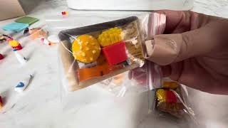 100pcs Miniature Food Drinks Toys Dollhouse