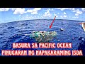 Grabe basura na palutang lutang sa pacific ocean pinugaran ng napakaraming isda