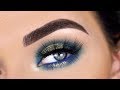 Dominique Cosmetics Rustic Glam Eyeshadow Palette | Blue Eye Makeup Tutorial