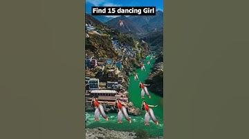 Find 15 dancing girl - 99% people fail to find | Can you find ? 🤔 #dancinggirls #shorts #eyetest