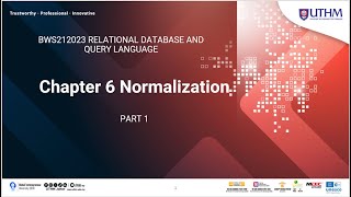 Chapter 6 Normalization Part 1