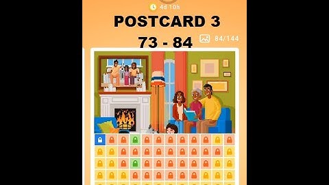 Nonogram Thanksgiving Day Event 3rd postcard level 73-84