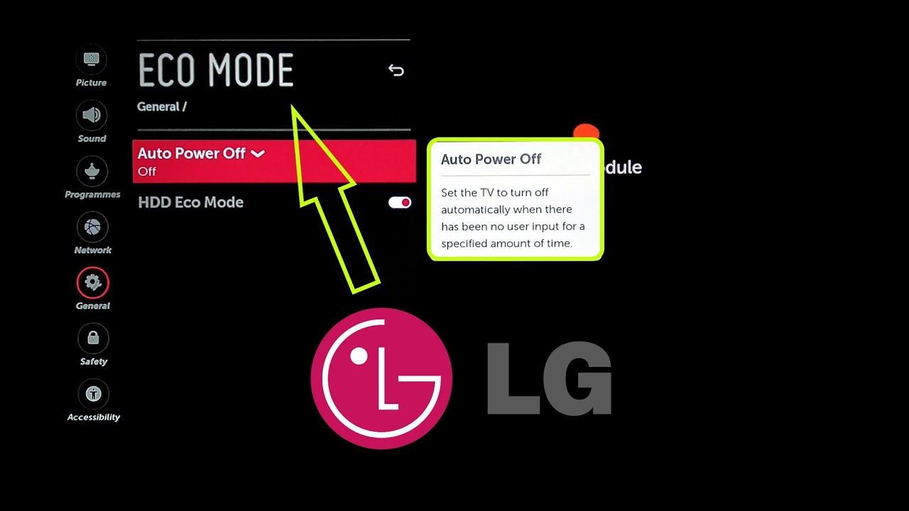 Lg Tv Eco Mode Auto Power Off Webos Youtube