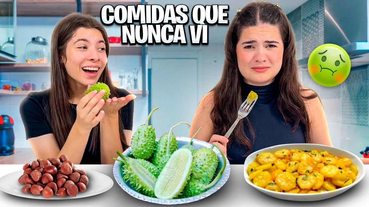 PROVANDO COMIDAS QUE NUNCA COMI!