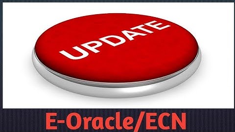 Updates in E-Oracle/ECN
