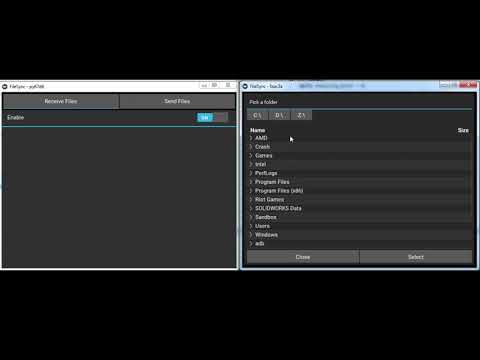 Folder sync demo written with Kivy
