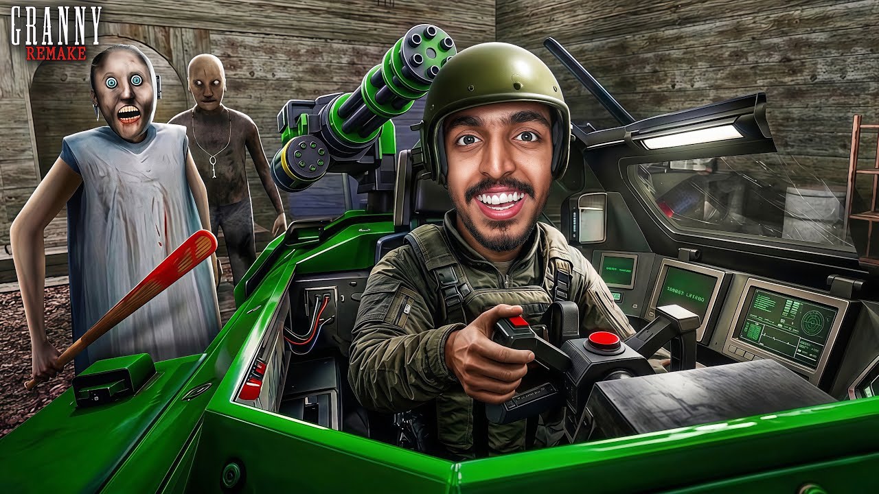 I Escaped Granny’s House Using a MILITARY CAR! 😱