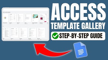 How to Access the Template Gallery in Google Docs