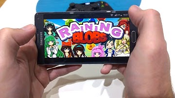 Raining Blobs on Android with touch controls