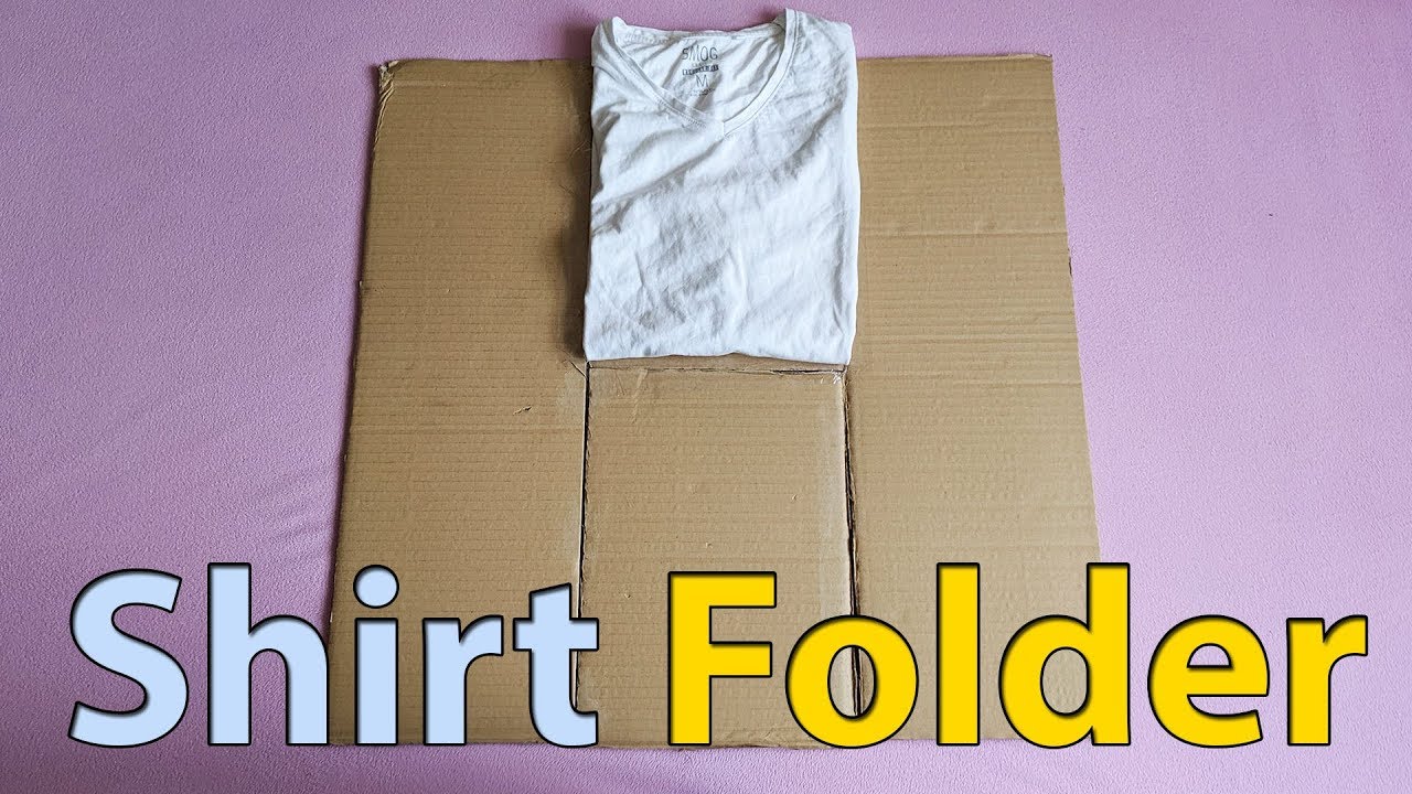 How to Make Shirt Folder - DIY Cardboard Shirt Folder 