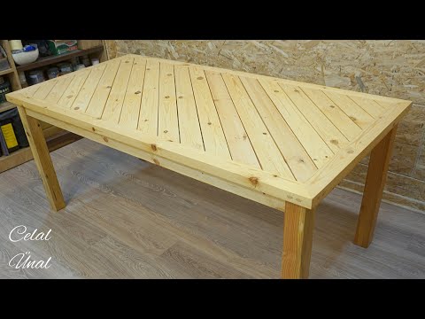 Wooden dining table / Diy Woodworking / Ahşap yemek masası