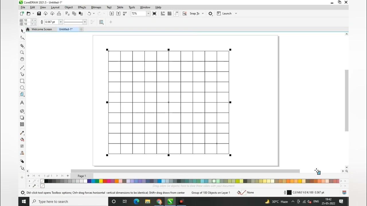 how to use graph paper tool in coreldraw using the graph tool in