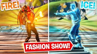 FORTNITE | *FIRE vs ICE* Fashion Show! Best DRIP and EMOTES WIN! [2\/8]
