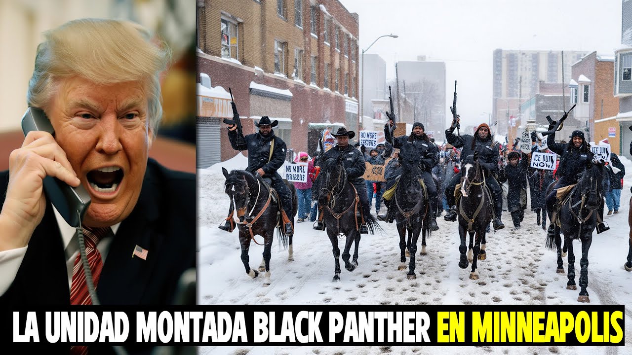 Lo Esperado Ocurrió: ¡La Unidad Montada Black Panther en Las Calles de Minneapolis!