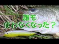 誰も使わなくなった？ペンシルベイトで河川のブラックバスを釣る動画