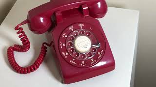 Vintage Red Rotary Dial Phone Northern Telecom - DEMO screenshot 4