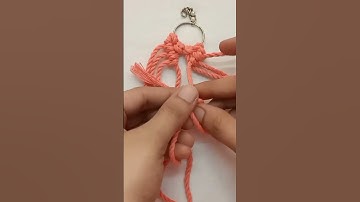 Diy Macrame keychain#shorts #macrame #diy (full video on my channel)