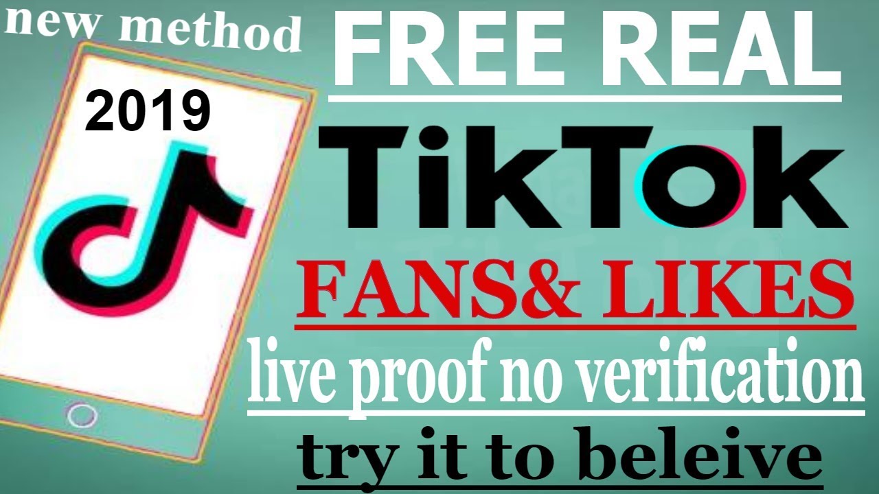 free tik tok fans\u0026#92;likes ||how to get free tik tok fans||no survey||live ...