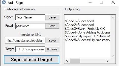 Autoit How to sign executable with digital signature