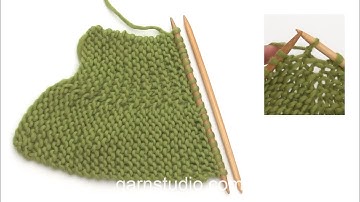 How to knit basic short rows in garter stitch