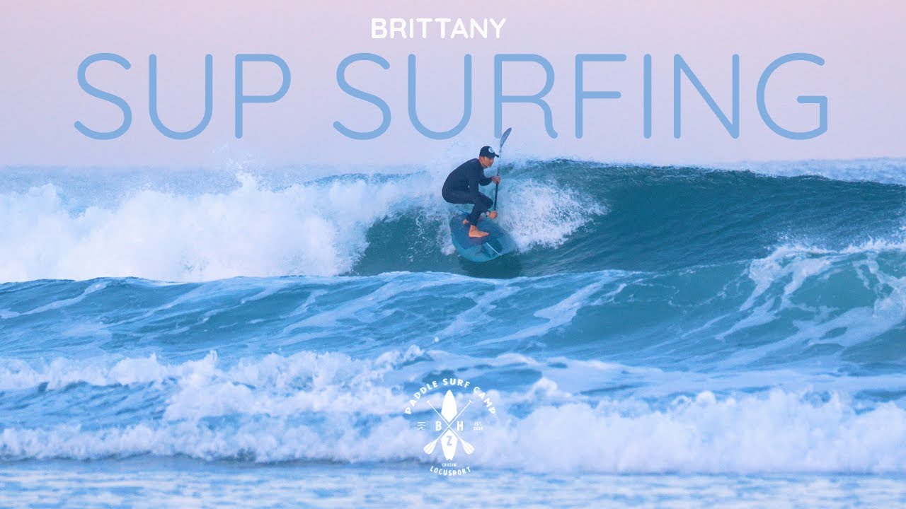 Sunrise Glassy SUP Surf in Brittany | Coach Nico Enjoys Perfect Waves 🏄‍♂️ | Locusport SUP surf Camp