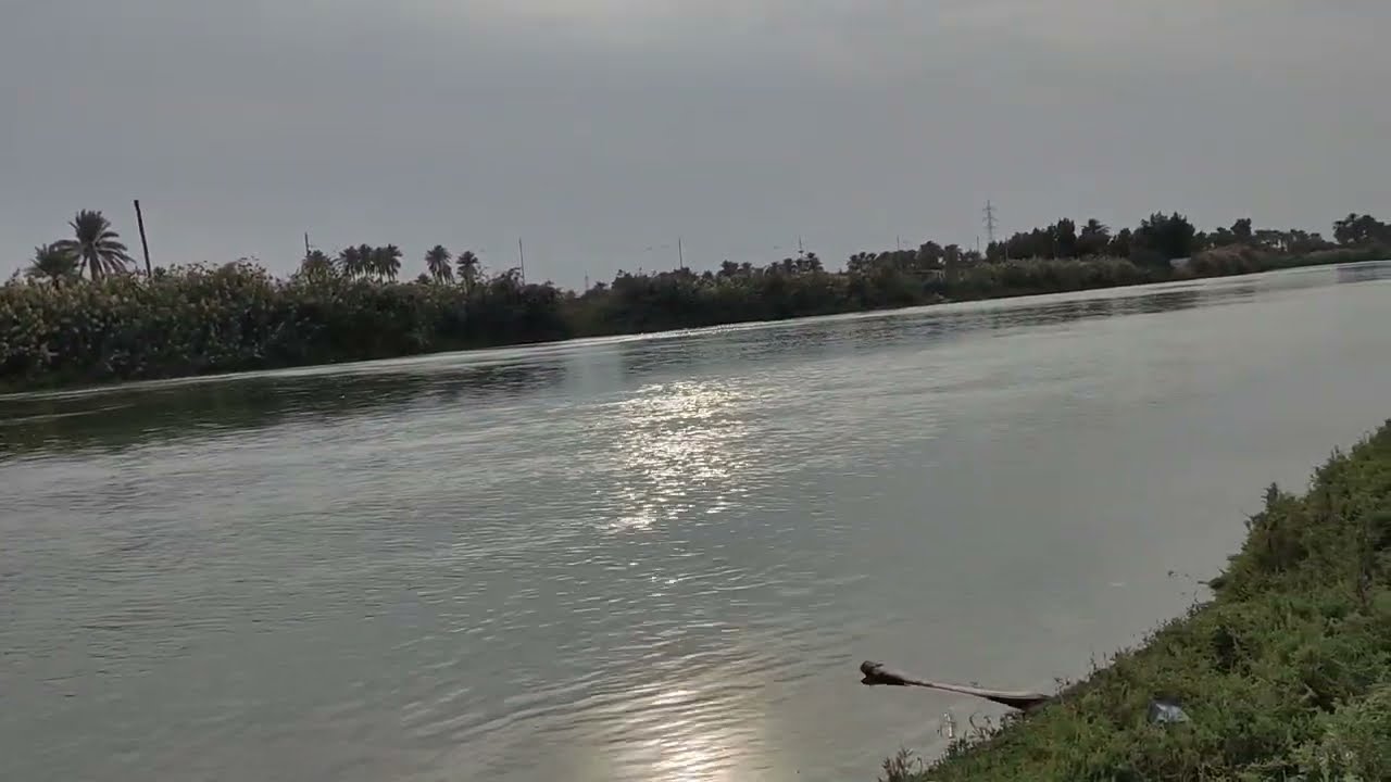 وضع منسوب النهر شط الحلة ومعلومات مهمه