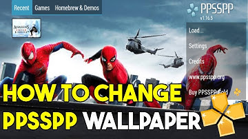 How to set background image in ppsspp emulator | How to change wallpaper in PPSSPP emulator