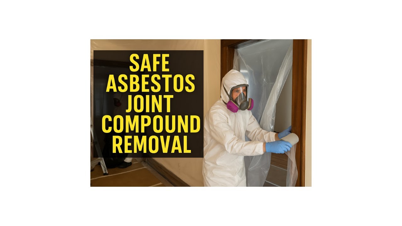 Asbestos joint compound removal 1 of 2 YouTube