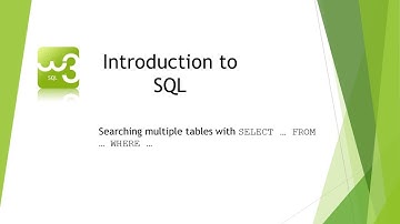 3/6: Using SELECT to search multiple tables