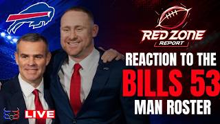 Reaction to the Bills 53 Man Roster | The Redzone Report Live