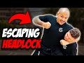 How to escape a headlock in a fight