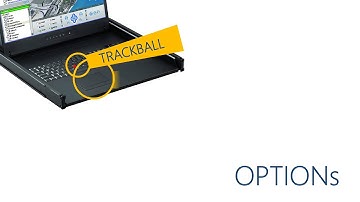 1U 20 INCH Rackmount LCD Keyboard Drawer, Touchpad