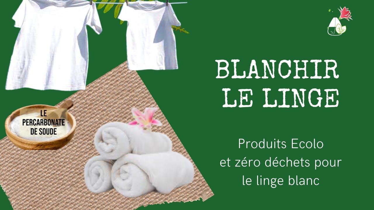 Utilisez le percarbonate de soude pour blanchir le linge